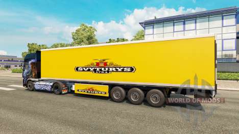 La piel Svyturys en el remolque para Euro Truck Simulator 2