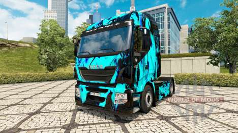 La piel de Humo Verde en el tractor Iveco para Euro Truck Simulator 2