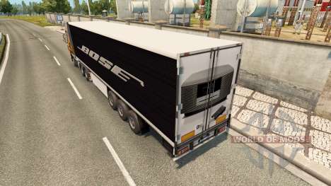 La piel Bose en el trailer para Euro Truck Simulator 2