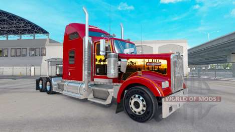 La piel de California Dreamin en el camión Kenwo para American Truck Simulator