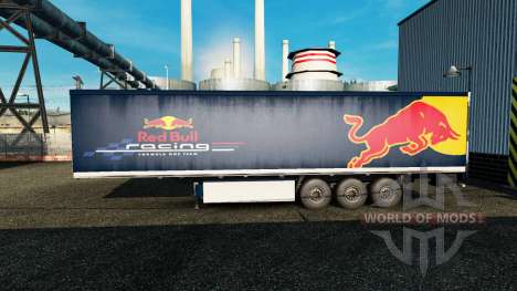 La piel de Red Bull en el remolque para Euro Truck Simulator 2