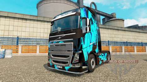 La piel de Humo Verde para camiones Volvo para Euro Truck Simulator 2