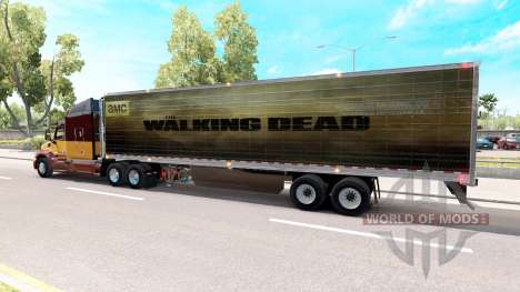 La piel Walking Dead en el remolque para American Truck Simulator