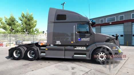 La piel de Caballero Refridgeration camión Volvo para American Truck Simulator