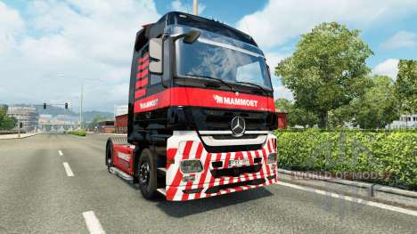 Mammoet de la piel para el camión Mercedes-Benz para Euro Truck Simulator 2