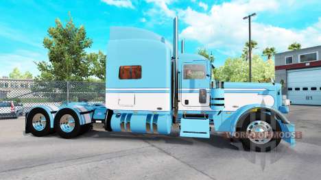 La piel de la Luz Azul-Blanco para el camión Pet para American Truck Simulator