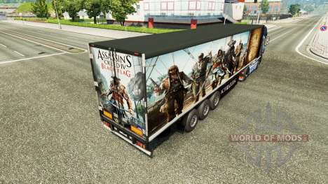La piel Assassins Creed IV remolque para Euro Truck Simulator 2