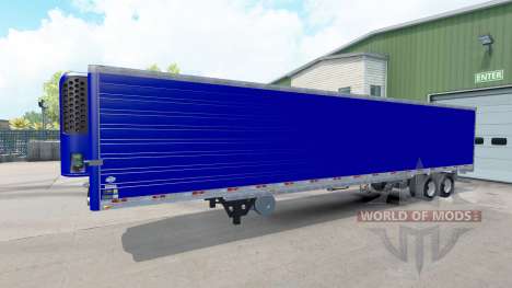 Azul refrigerados semi-remolque para American Truck Simulator
