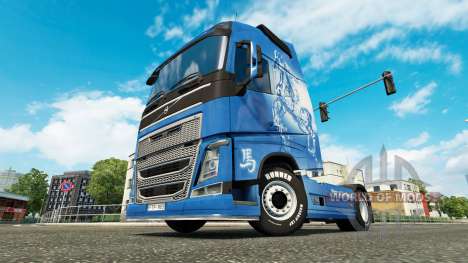 La piel de Año del Caballo de Volvo trucks para Euro Truck Simulator 2