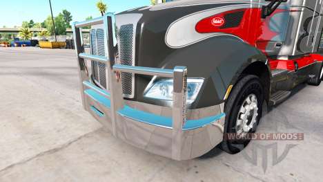 Parachoques de cromo en el Peterbilt 579 para American Truck Simulator