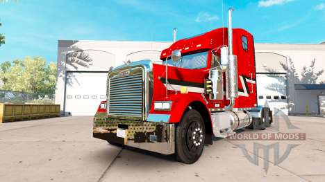 La piel Metálica del camión Freightliner Classic para American Truck Simulator