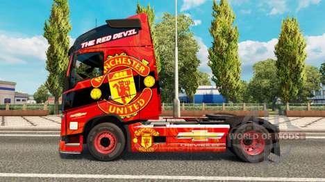 El Manchester United de la piel para camiones Vo para Euro Truck Simulator 2