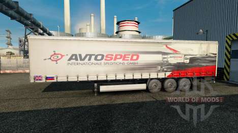 La piel Avtosped en el remolque para Euro Truck Simulator 2