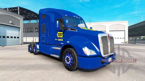 La piel de Best Buy en el tractor Kenworth para American Truck Simulator