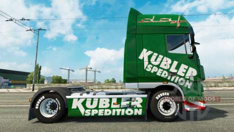 Kubler Spedition de la piel para DAF camión para Euro Truck Simulator 2