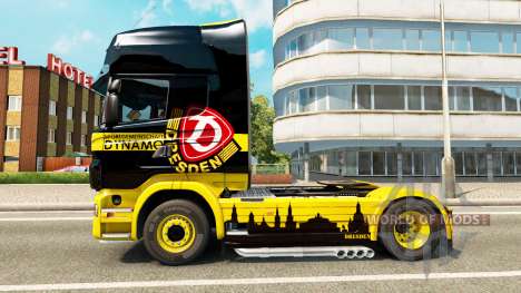 Dynamo Dresden piel para Scania camión para Euro Truck Simulator 2
