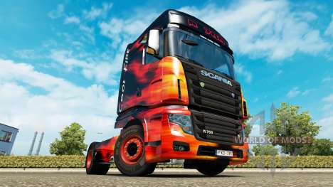 La piel de Fuego Frío camión Scania R700 para Euro Truck Simulator 2