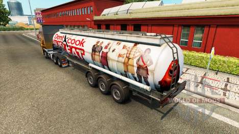 La piel Sólo Comer en el remolque para Euro Truck Simulator 2