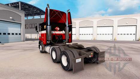 La piel en Carolina del tractor Freightliner FLB para American Truck Simulator