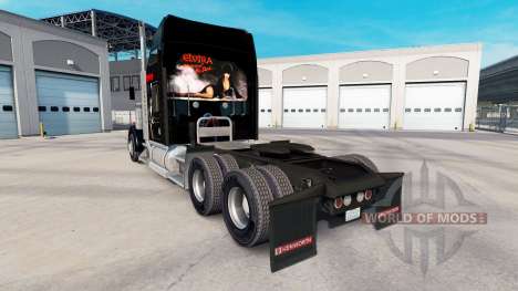 La piel de Elvira en el camión Kenworth W900 para American Truck Simulator
