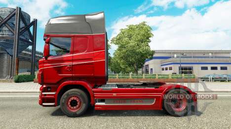 La piel Inter-Trans en el tractor Scania para Euro Truck Simulator 2