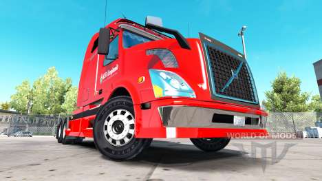 Piel C R Inglaterra en tractor Volvo VNL 670 para American Truck Simulator