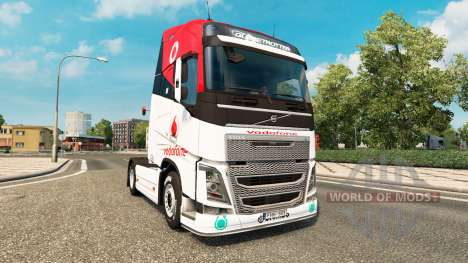 Vodafone piel de Carreras de camiones Volvo para Euro Truck Simulator 2