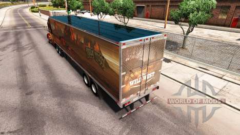 La piel Salvaje Oeste para el remolque para American Truck Simulator