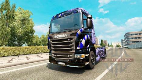 Azul de la Escalera de la piel para Scania camió para Euro Truck Simulator 2