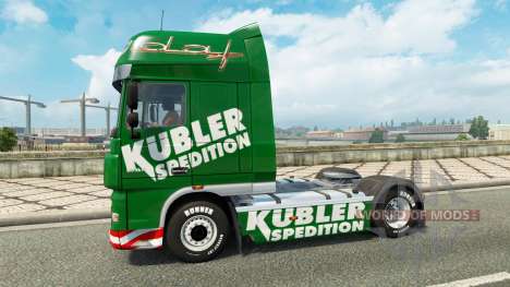 Kubler Spedition de la piel para DAF camión para Euro Truck Simulator 2