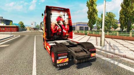 El Manchester United de la piel para camiones Vo para Euro Truck Simulator 2