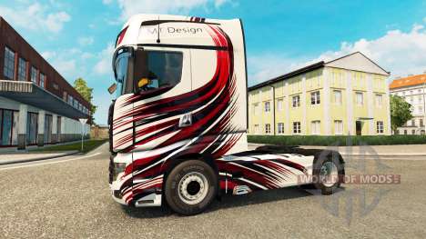 MT Diseño de la piel para Scania camión R700 para Euro Truck Simulator 2