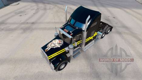 La piel de la Noche en el camión Kenworth W900 para American Truck Simulator