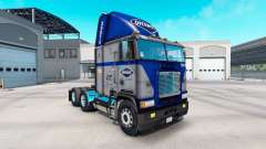 La piel Overnite en camión Freightliner FLB para American Truck Simulator