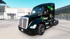 La piel Kawasaki Racing Team en un Kenworth tractor para American Truck Simulator