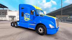 La piel Golden State Warriors en el tractor Kenworth para American Truck Simulator