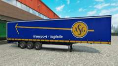 La piel ASG en el remolque para Euro Truck Simulator 2