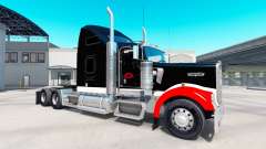 La piel Netstoc Logistica en el camión Kenworth W900 para American Truck Simulator