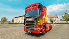 La piel del Manchester United para tractor Scania para Euro Truck Simulator 2