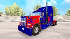 Optimus Prime de la piel para el camión Peterbilt 389 para American Truck Simulator