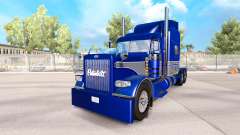 La piel Azul-gris en el camión Peterbilt 389 para American Truck Simulator