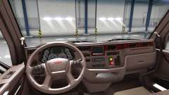 De lujo marrón interior Peterbilt 579 para American Truck Simulator