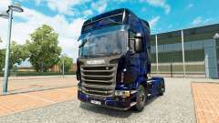 La piel de Humo Azul en el tractor Scania para Euro Truck Simulator 2