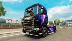 El Negro y el Morado de la piel para Scania camión para Euro Truck Simulator 2