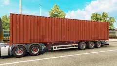 El semirremolque-contenedor de camión para Euro Truck Simulator 2