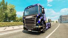 Azul de la Escalera de la piel para Scania camión para Euro Truck Simulator 2