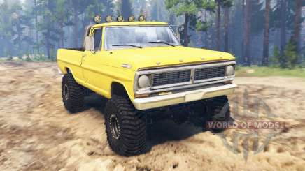 Ford F-250 1972 4x4 para Spin Tires