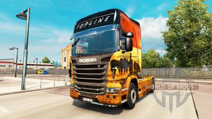 La piel de Safari para Scania camión para Euro Truck Simulator 2