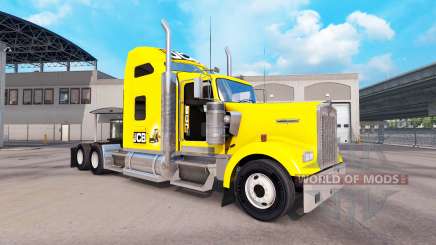 La piel tractor JCB Kenworth W900 para American Truck Simulator