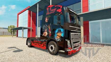 Freddy Krueger de la piel para camiones Volvo para Euro Truck Simulator 2